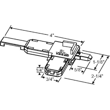 Strybuc Screen Corner RH White 90-1067RHW